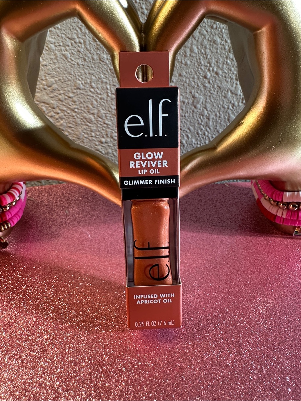e.l.f. Glow Reviver Lip Oil - Apricot Shimmer (Orange)